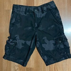 Boys Arizona Jeans Gray Camo Shorts sz 14